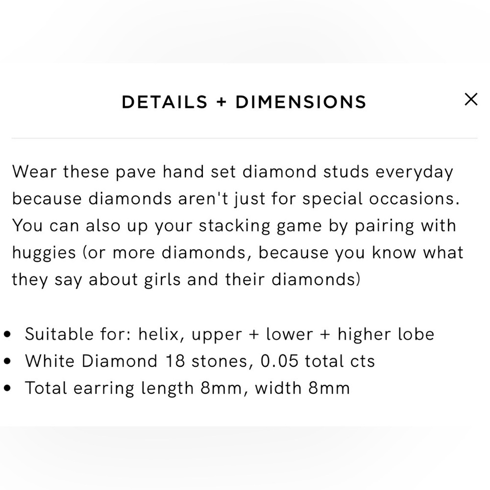 Monica Vinader Riva Diamond Circle Stud Earrings - Picture 4 of 6